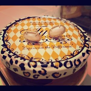 White Stone, Kendra Scott Earrings